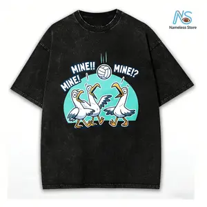 Mine Vida Vibe Volleyball T-shirt, Funny Bird Playing Volleyball T-shirt, Seagull Volleyball T-Shirt, Volleyball Apparel,