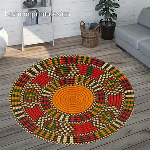 1 creative abstract floor mat, suitable for bedroom bedside decoration, living room home decoration, balcony decoration, hotel decoration, New Year holiday decoration, Valentine's Day decoration, Easter decoration, St. Patrick's Day decoration