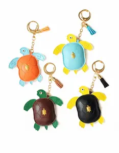 PU Leather Bag Charm Keychain - Stitched Bag Chain, Keychain Kawaii, Stylish Backpack Charm for Handbags, Luggage