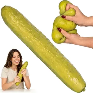 Pickle Squishy, Jumbo Squishy Pickle, Realistic Pickle Ball Relieve Stress and Anxiety, Party Favor Slow Rise Pressure Release Toy