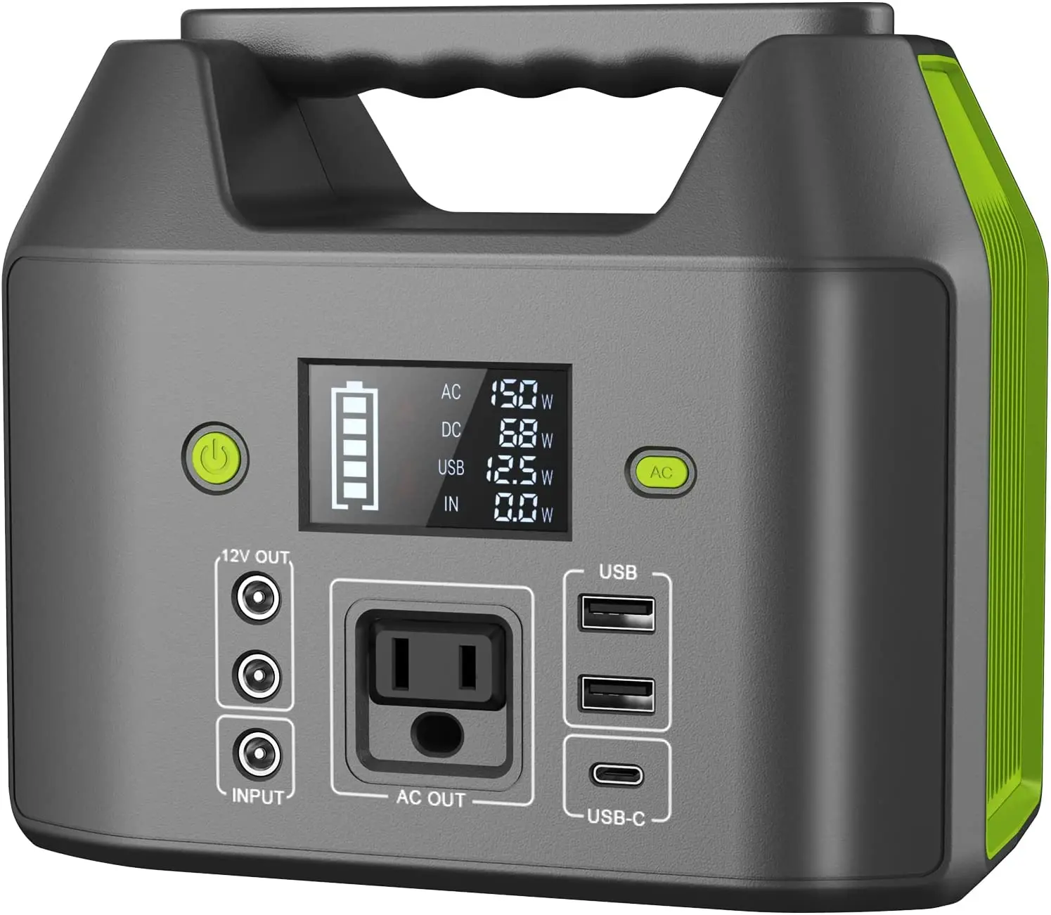 R150 150W Small Solar Generator with 40W Solar Panel, 6 Outputs 42000mAh Portable Charger Power Bank for Outdoor Home Emergency-Please select carefully — purchasing the single battery SKU does NOT include a solar panel.
