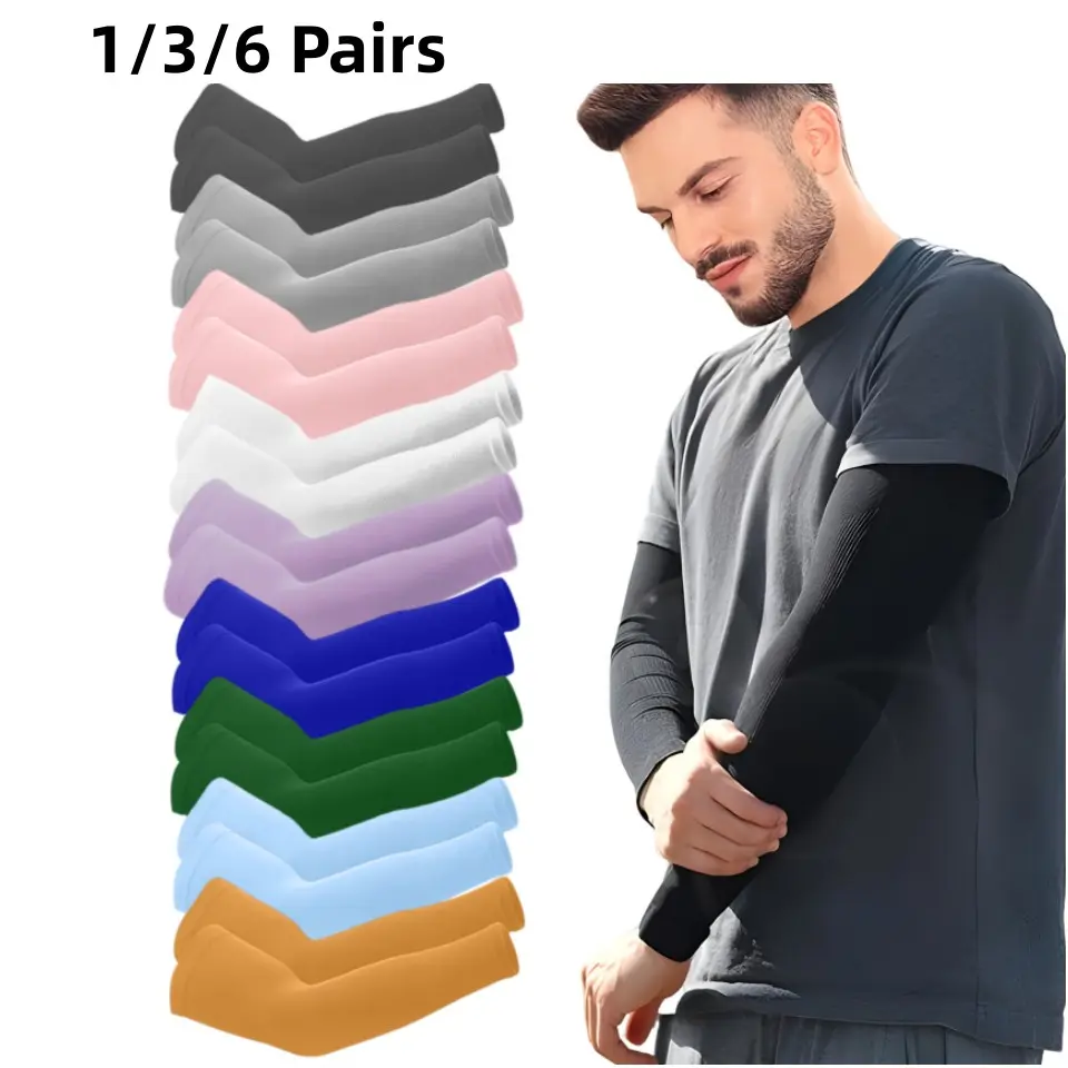 Unisex Summer Outdoor Cycling Arm Sleeves, Lightweight Sun Protection, Moisture Wicking, Comfortable, Suitable for Riding and Outdoors, Sports Arm Sleeve, UV Arm Sleeves, Sleeves Packs