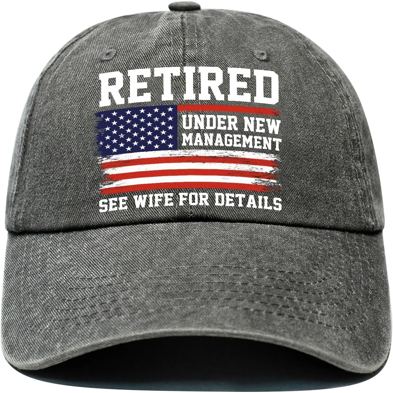Adjustable Unisex Print Casual Patriotic Dad Hat - Statement Cap, Ideal Retirement Gift for Him (Husband, Dad), Adjustable Hats, Casual Style Hats