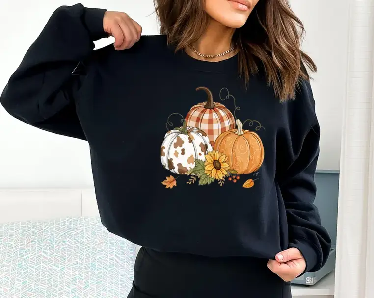Fall Pumpkin Sweatshirt, Fall Sweatshirt, Thanksgiving Sweatshirt, Pumpkin Sweatshirt, Autumn Sweatshirt, Halloween Sweatshirt #SohoChic