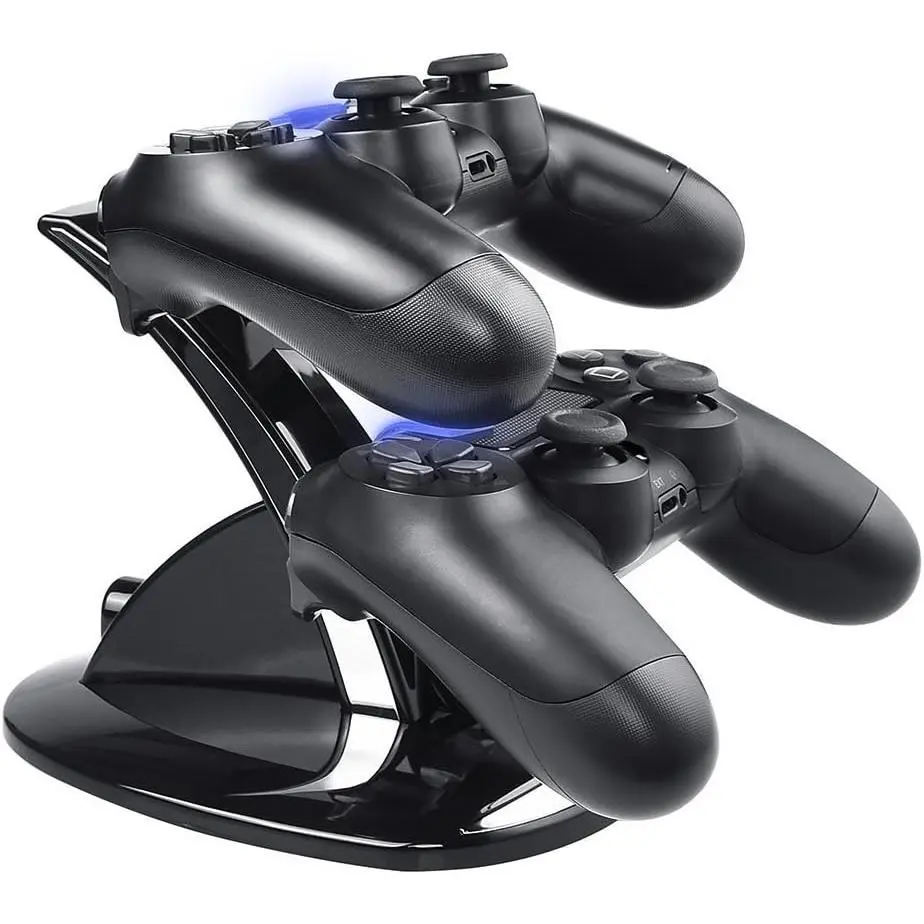 Controller Charger Dock Station for PS4, Controller Charger for PlayStation 4 - Fast Charging Station for 2 Controllers, Replacement Charging Dock for PS4 / Slim/Pro Console