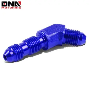 Thread 45 Degree Bulkhead Flare Aluminum Anodized Fitting
