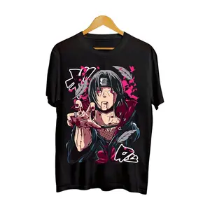 Itachi Uchiha Shirt Naruto Shippuden Manga Strip Naruto Anime Shirt - Spring Slim Fit Cotton Crew Neck Short Sleeve Graphic Tee - Fabric Menswear Top