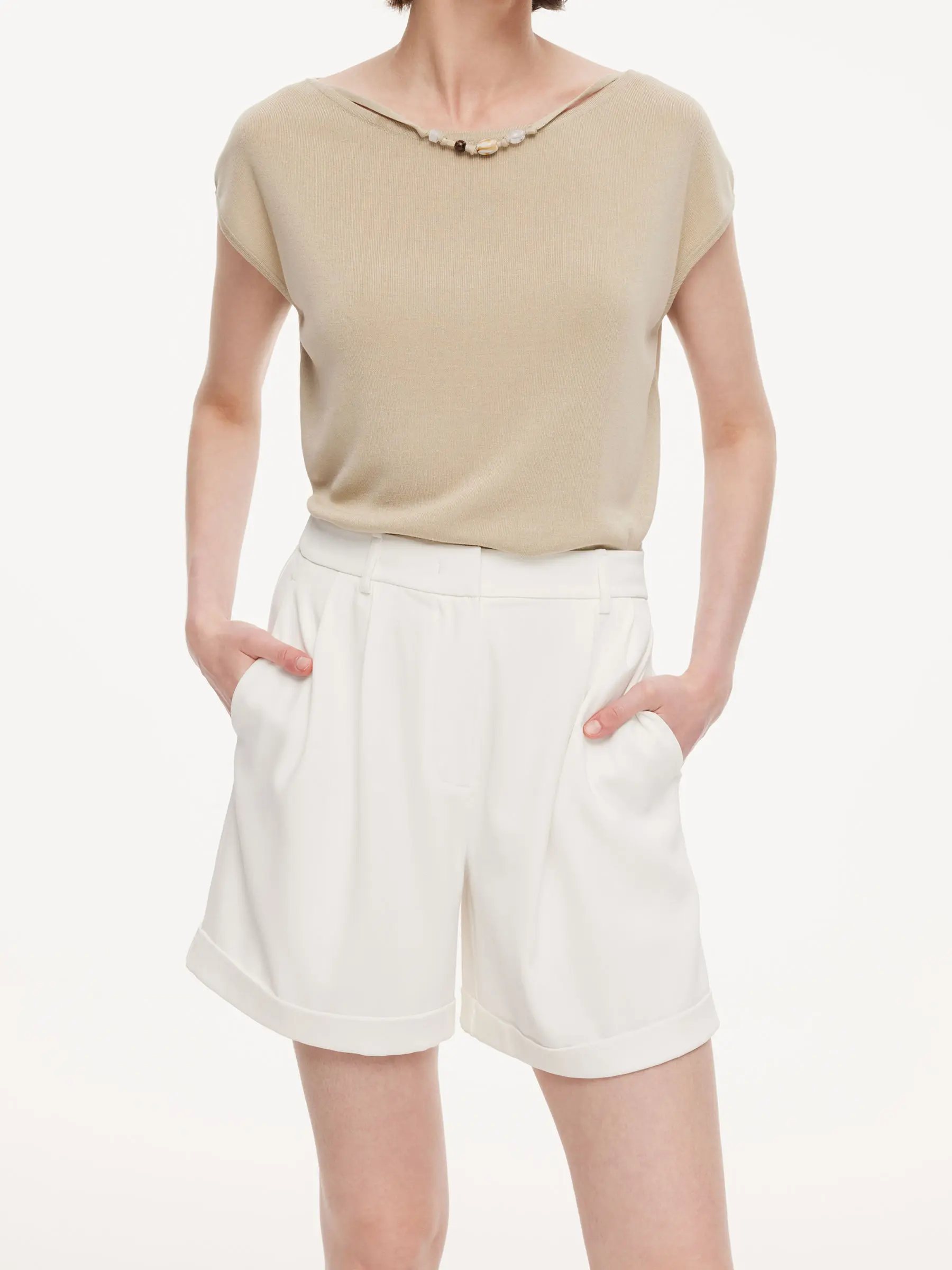 Four-Way Stretch Women A-Line Shorts