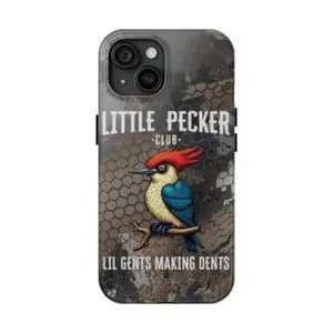 Little Pecker Club Lil Gents Making Dents Waterfowl Timber Camo Tough Iphone Case For iPhone 17 Pro Pro Max, 16, 15, 14, 13, 12, 11