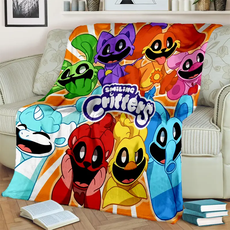 29-Style Cute S-Smiling C-Critters Catnap Craftycorn Cartoon Soft Cozy Blanket - Durable Fleece, Flannel, Lightweight Fluffy Throw Blanket for Home Bedroom Bed Sofa Kids, Durable Fleece Blanket