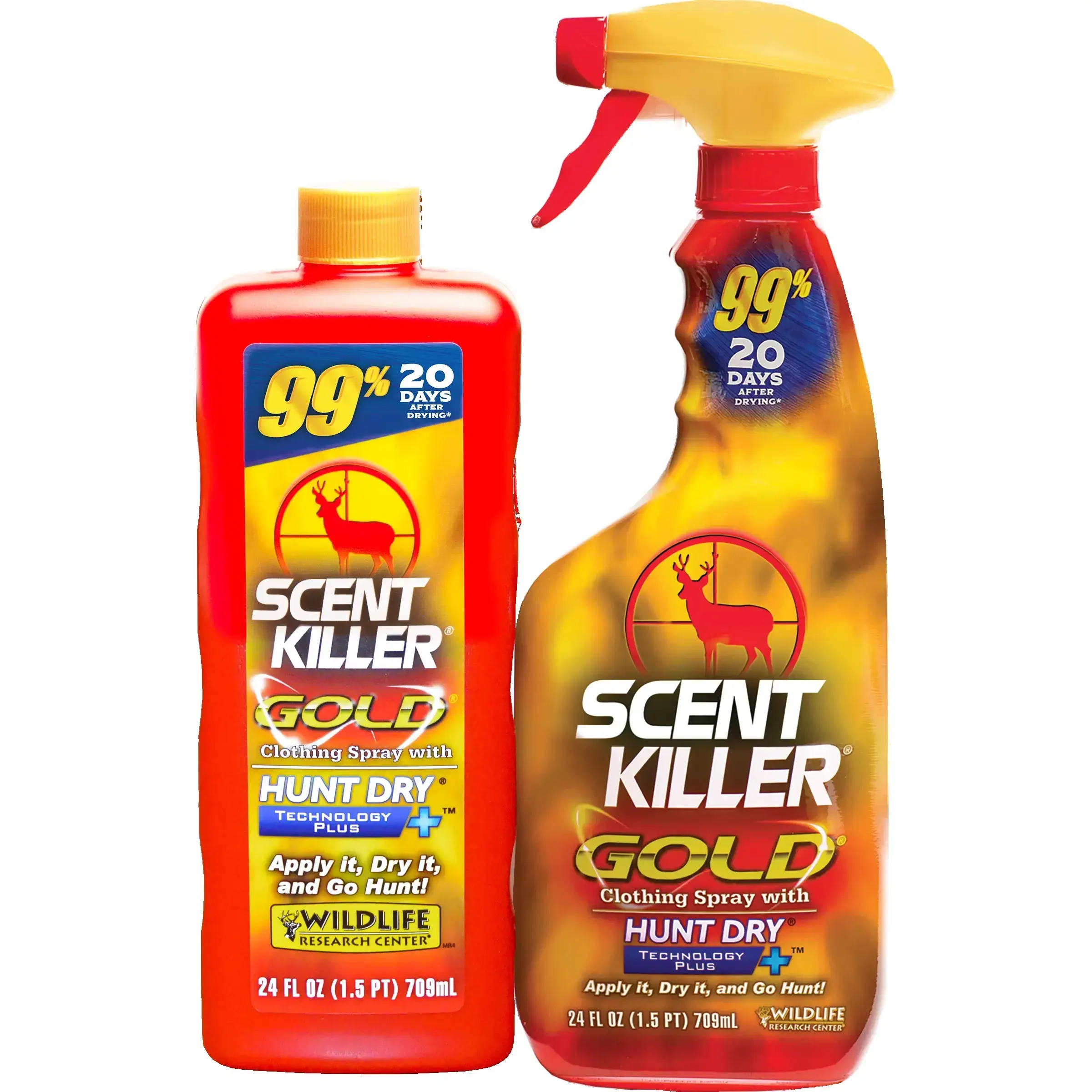 Wildlife Research Center Scent Killer Gold Spray & Refill (48 FL OZ) – Hunting Scent Elimination Combo