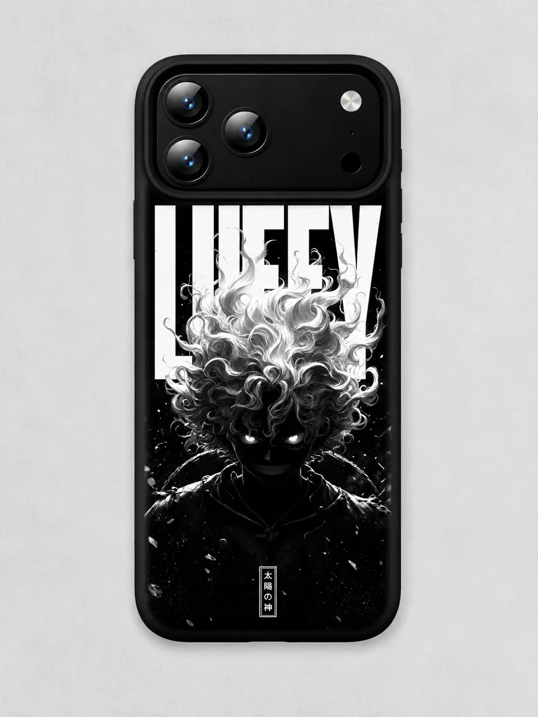 Cool Anime Onee Piecee Sun God Luffyy Phone Case for iPhone 17 16 15 14 13 12 11 Pro Max, Aesthetic Grunge Matte Shockproof Phone Cover, Gift for Anime Fans