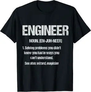 Funny Engineering Shirt For Men ENGINEER DEFINITION Gift T-Shirt - Folusoal Shop 52B08575M759
