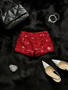 Sexy Sequined Low Waist Ultra-Short Pants for Women, Summer New Arrival, Slimming Bodycon Hot Shorts, Trendy Fashion, Fit