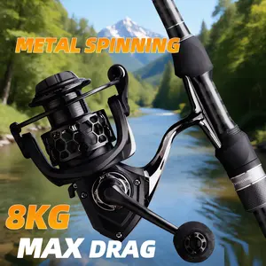 Rooblinos GTA3 Spinning Reel, 17.5LBS Carbon Drag, Full Metal Gears, Waterproof, Saltwater & Freshwater, High Performance, Durable Smooth, Corrosion Resistant, All-Purpose Fishing Reel for Bass, Trout, Inshore & Offshore Angling