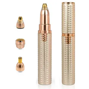 Cotsoco 3-in-1 Facial & Eyebrow Hair Trimmer, Facial Hair Removal Device, Electric Eyebrow Trimmer with 3 Replacement Heads The Perfect Gift for Women,Summervibes