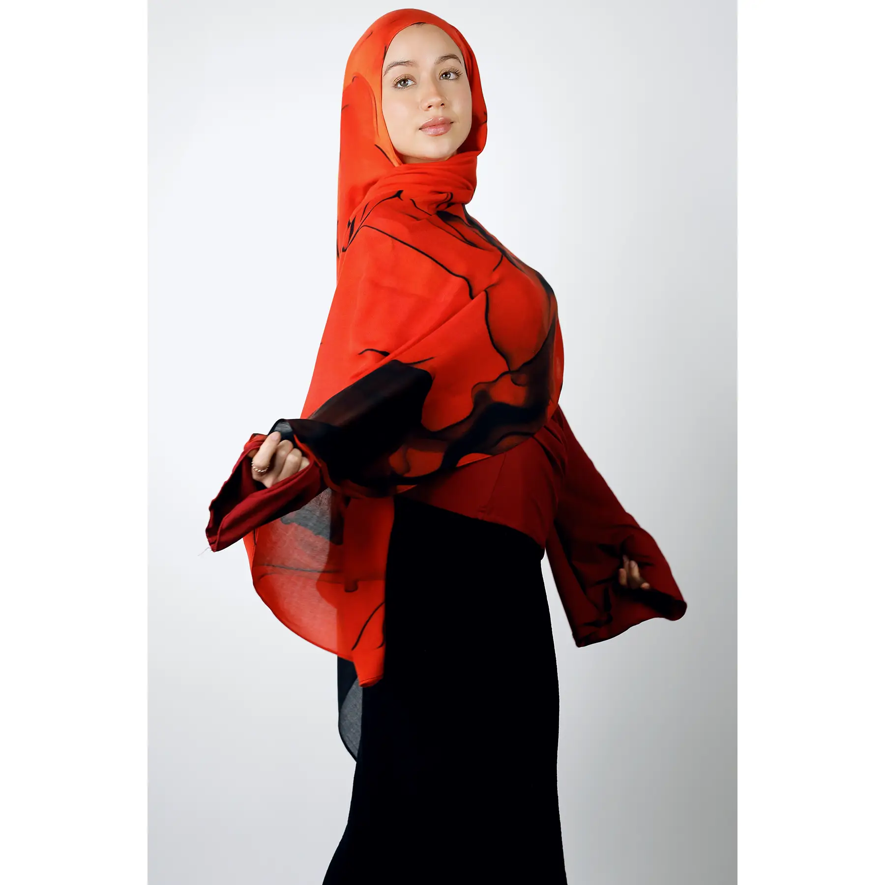 Queens Gambit Watercolor Print Modal Hijab