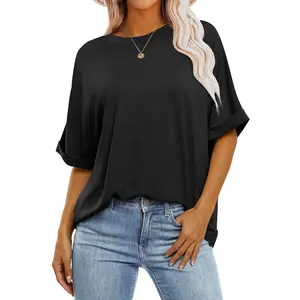 ANRABESS Women's Oversized T Shirts Short Sleeve Crewneck Summer Tops Casual Loose Basic Tee Shirts 2026 Trendy Clothes T-shirts