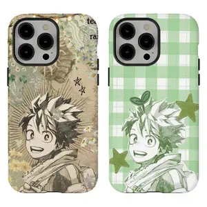 Old-Style Manga Phone Case , Izuku Midoriya Vintage Cover,For iPhone 17 Pro Max 16 15 14 13 12 11 for Samsung S21 S22 S23 S24 S25 Phone Case|Gift for him and her,Phone Accessories