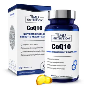 1MD Nutrition CoQ10 - Heart Health & Cellular Energy Production - Coenzyme Q10 Antioxidant Softgel Health Supplement - 2-Month Supply