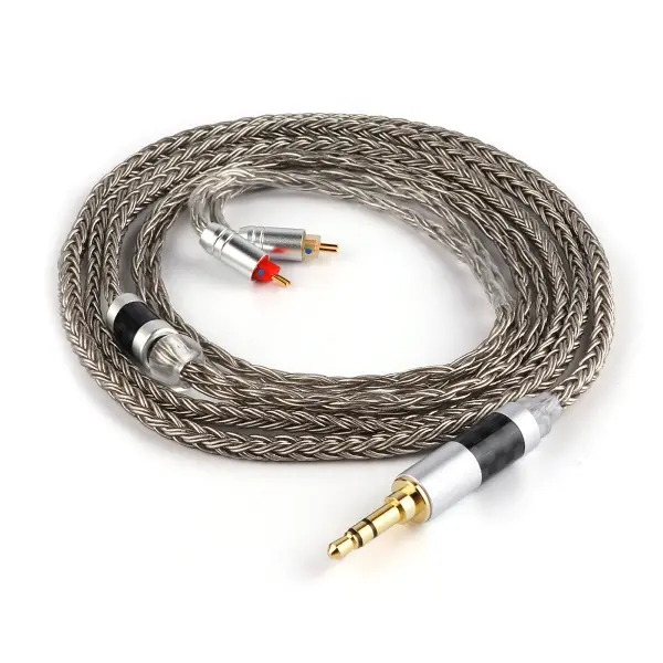 Linsoul Tripowin Zonie 16-Core Silver-Plated SPC IEM Upgrade Cable - 2Pin 0.78mm Connector, 3.5mm/4.4mm Plug Options, 1.25m/2m Length Options for Earphones