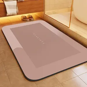 Bath Mat-Bath Mat Rug Non Slip Super Absorbent Stain Resistant Quick Dry Thin Bathroom Rug-Bath Mats for Bathroom Floor Bathtub Vanity-Bathmat Bath Rug Easy Care