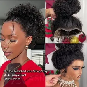 250% Density Water Wave Invisi Strap Snug Fit 360 Wig with Drawstring Bleached Knots Pre Cut Lace Beginner Friendly Glueless Ready to Go Human Hair Pre Everything with Baby Hair Around Wig