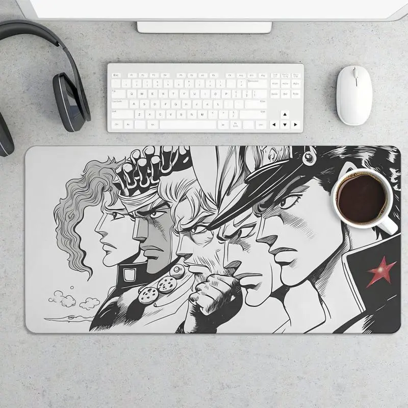 JoJos Bizarre Ads Anime Inspired Mouse Pad High-Quality Gaming Accessory for Gamers and Fans Enhances Your Setup with Unique Anime Theme, Gaming Mouse Pads, Anime Mousepad, Mouse Mat