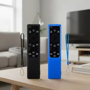 Samsung Bn59 Solar Remote Control Silicone Protective Case Blue Set, Durable Reusable Design, Perfect Fit for Samsung Devices