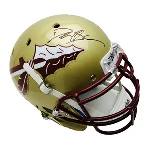 Deion Sanders FSU Seminoles Signed Full Size Schutt  Gold Helmet - PSA