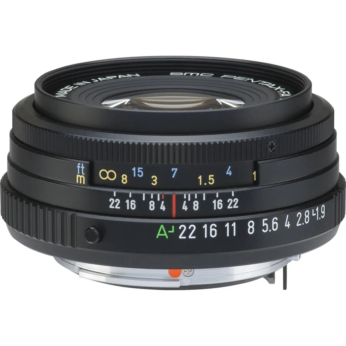 Pentax SMCP-FA 43mm f/1.9 Compact Auto Focus Standard Camera Lens - Black, DSLR Mount Compatible