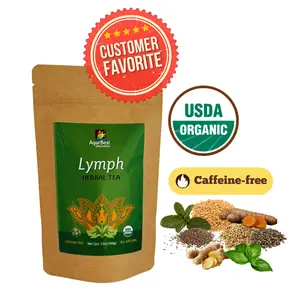 Certified Organic Ayurvedic Lymph Detox Tea - Caffeine-Free, Loose Leaf, Natural Herbal Beverage Blend