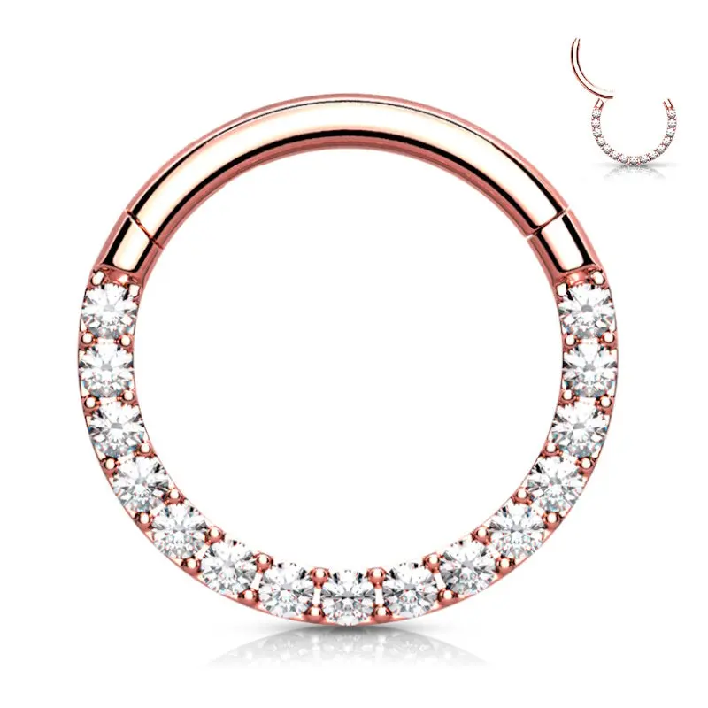 Rose Gold 14g Segment Ring - 10150