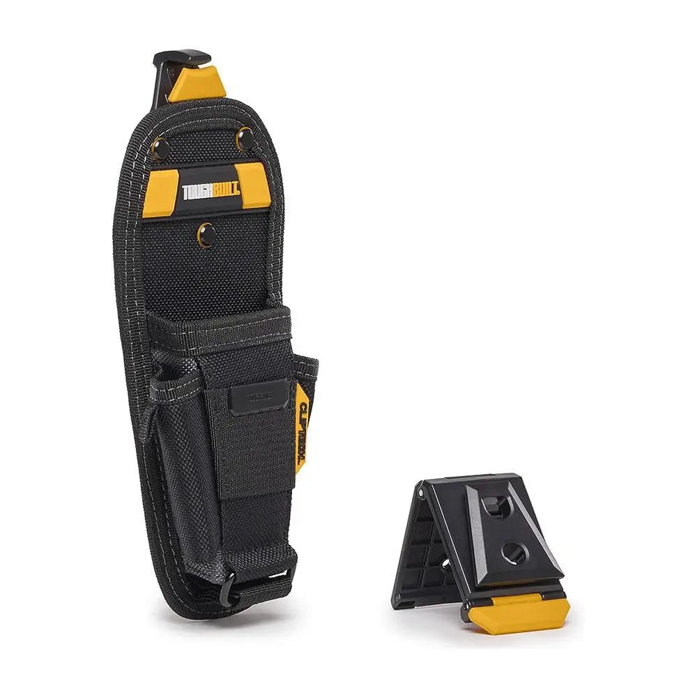 1pc TOUGHBUILT TB-CT-35-M Pliers Pouch with ClipTech, Medium, Black Polyester, Tool Storage Bag, Tool Pouch Organizer