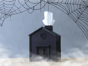 Halloween Tissue Box Black - Midnight Black (Limited Edition Collection)