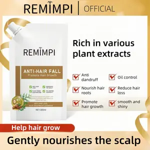 【Buy 1 Get 1 Free】REMIMPI Anti-Hair Fall Hair Loss Treatment Shampoo Oil Control Anti dandruff Haircare Ginseng Ginger Help Hair Growth Jojoba Oat Repair Reduce Hair Loss Scalp Cleanser Conditioner300ML