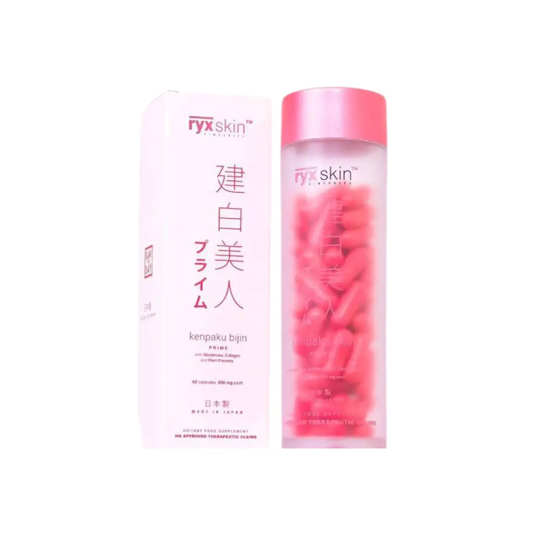Kenpaku Bijin Prime Glutathione Capsules with Collagen & Placenta – 62 Capsules