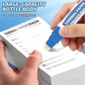 Jokjok Thermal Paper Eraser Pen, Fast-Acting Trace-Free Correction Fluid, Quick-Dry Ink for Sensitive Info, No Residue, Office Use