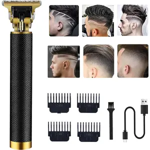 Hair Clippers for Men Cordless Electric Hair Trimmer Beard Trimmer Shaver, Zero Gapped Edgers with Guide Combs, Black