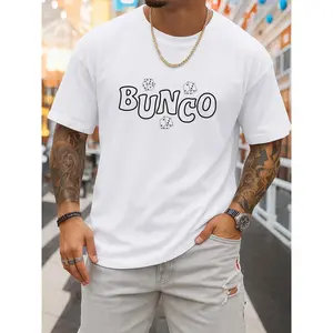Stylish White Unisex T-Shirts with Bunco Dice Pattern, Great for Spring and Summer. Fashion Printed Tees Suitable for Outdoor Activities and Daily Casual Wear with All-Day Comfort