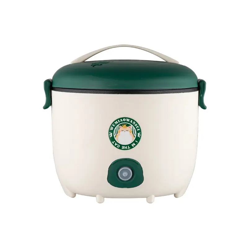 Mini Rice Cooker - Single-Person Compact Multifunctional Electric Pot with Low Power Energy-Saving Design, Non-Stick Inner Pot, 1-Click Simple Operation, Intelligent Constant Temperature Heating, Overheat Protection for Students' Dormitory, 20*16.5Cm, Lig