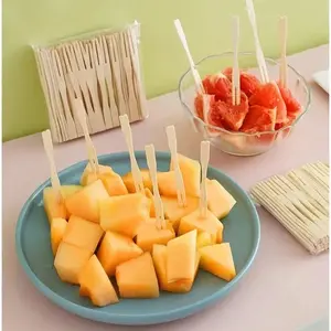 100pcs Disposable Fruit Fork Set, Reusable and Washable Mini Dessert Forks, Perfect for Parties, Birthdays, Weddings, Outdoor Activities