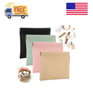 4 PCS Small Makeup Bag for Purse, Mini Portable Cosmetic Bags