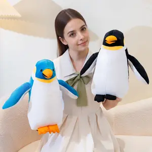 Cute Antarctic Emperor Penguin Plush Toy, Soft Stuffed Polar Penguin Pillow, Home Decor Gift for Birthdays and Parties