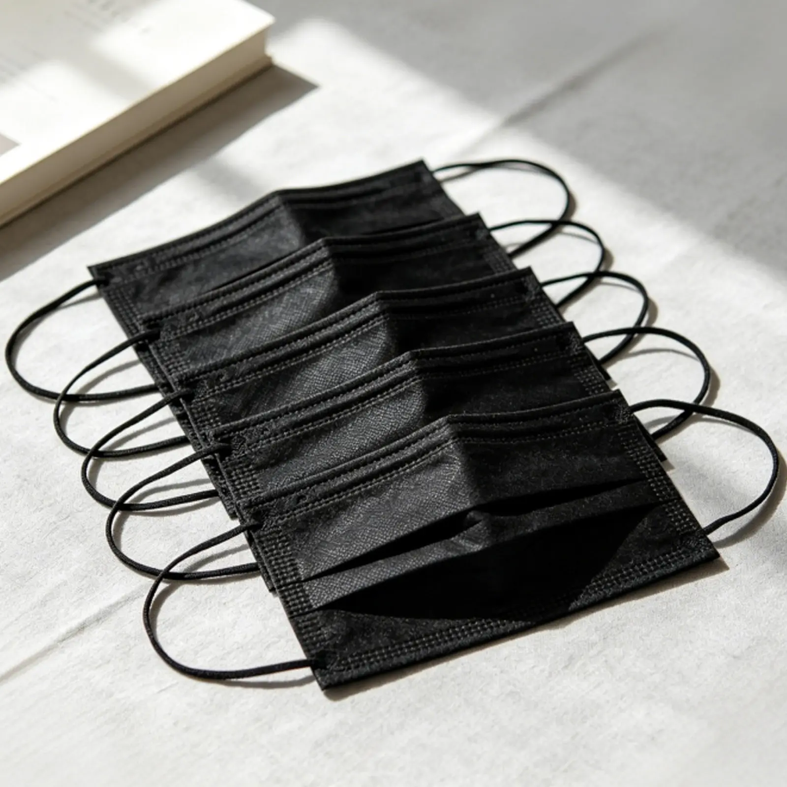 Black Face Masks - 200 Pack, Comfortable & Breathable, Ideal for Daily Use, Soft Material, Secure Fit, Perfect for Adults & Teens