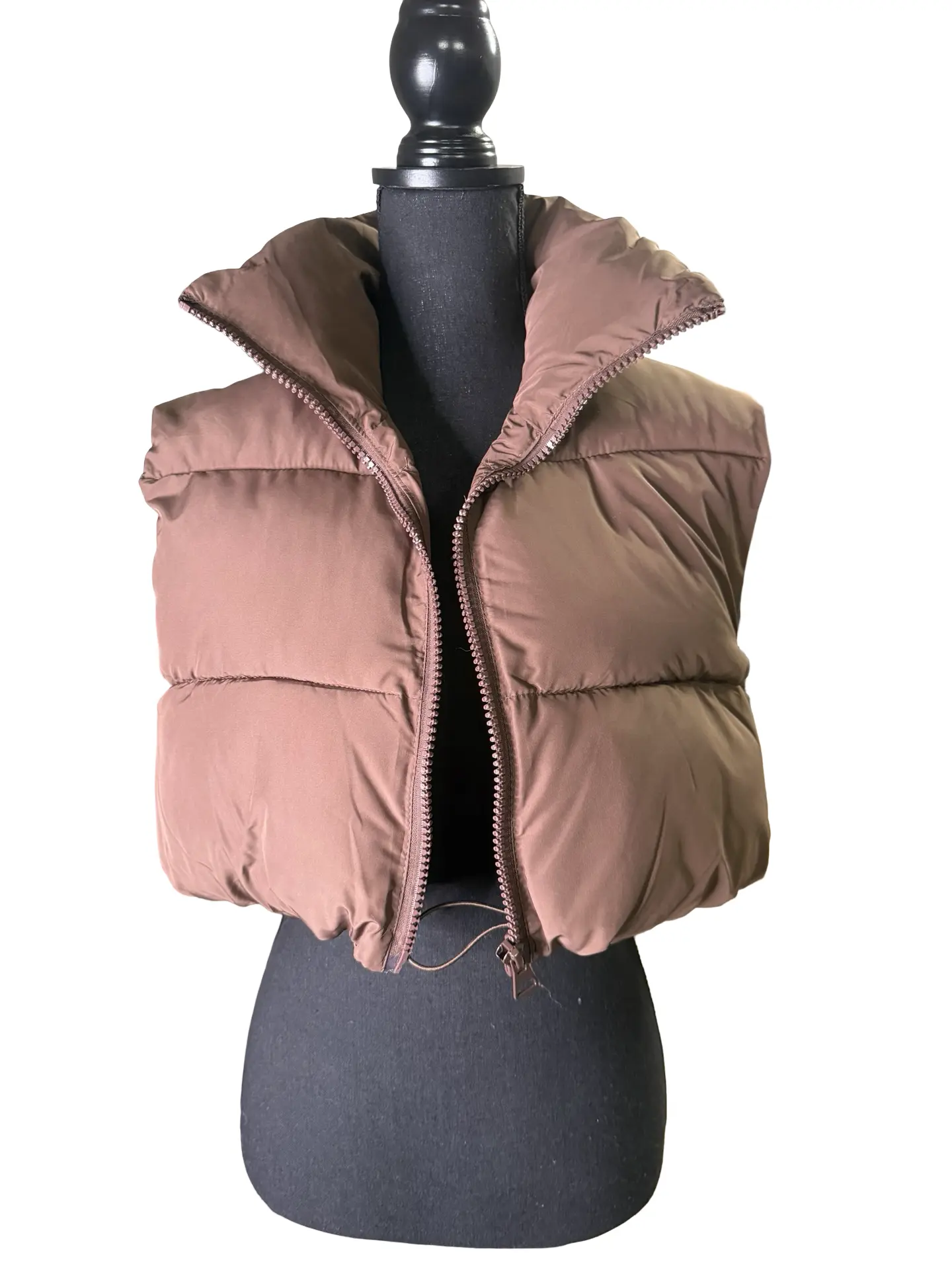 Chocolate Brown Puffer Vest
