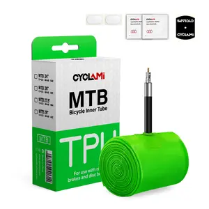 CYCLAMI Ultralight Mountain Bike Inner Tube 26 27.5 29 Inches MTB Cycle Bicycle TPU Material Tire 45mm French Valve Super Light