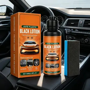 Plastic Restorer for Cars – Trim & Interior Plastic Revitalizer with Applicator Pad – Restores Shine & Color to Faded Plastic, Rubber & Vinyl Surfaces