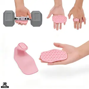 Non-Slip Gym Weightlifting Pads - Ergonomic Lifting Grips for All Workouts,Perfect Fitness Accessories,Ergonomic Non-Slip Workout Grips for Men & Women - Ultimate Palm Protection for Deadlifts & Fitness Training Silicone Grip Strengtheners,Spring Glow-Up