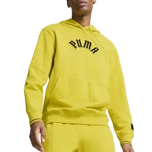 PUMA Mens Classics Play Paris Hoodie Casual Outerwear Casual Hoodie - Yellow